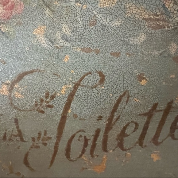 Art Reproduction, Framed, Parisian Style French Blue, La Toilette, 10”x12” - Picture 3 of 3